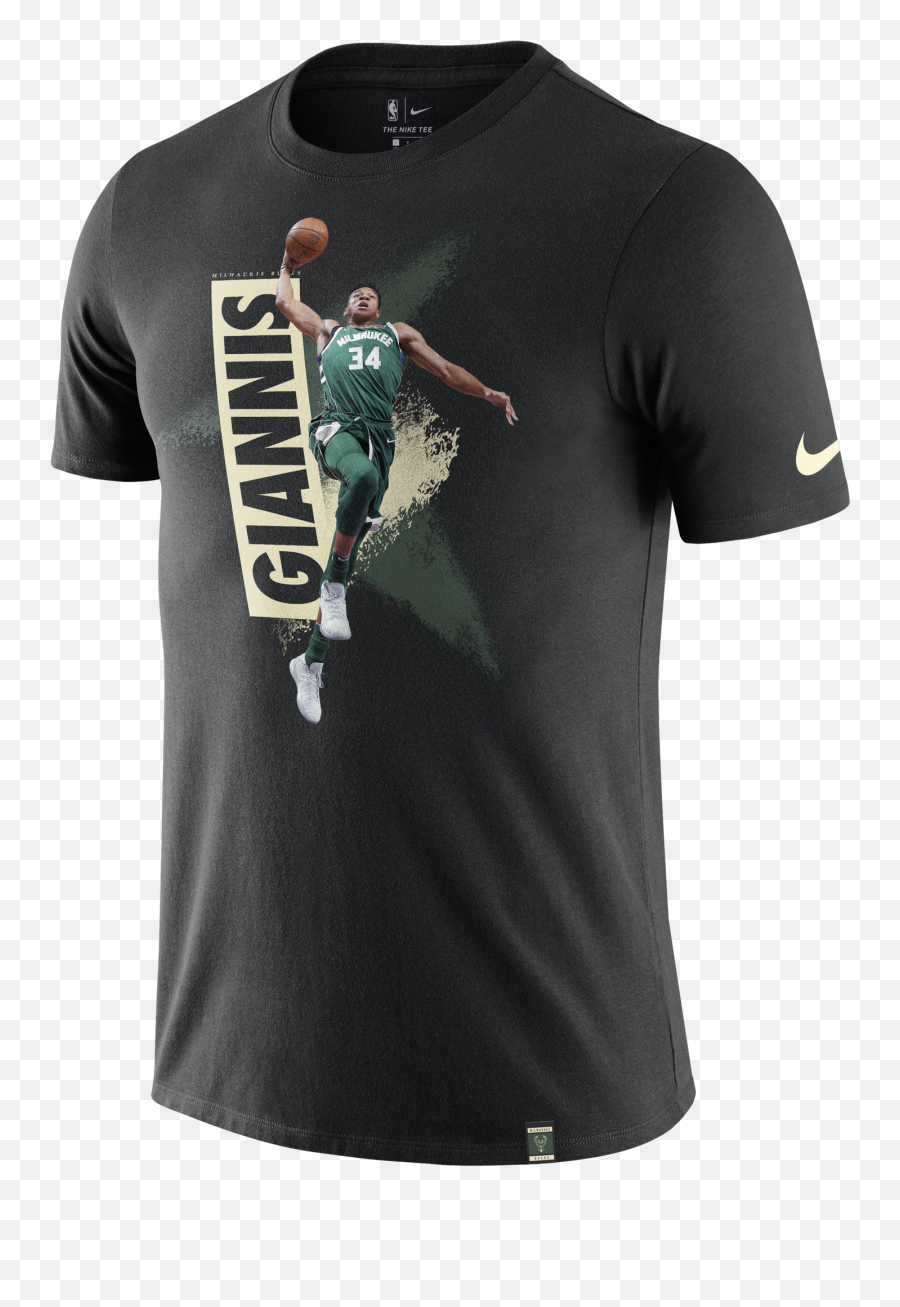 Nike Milwaukee Bucks Giannis Slam Dunk - Active Shirt Png,Giannis Antetokounmpo Png
