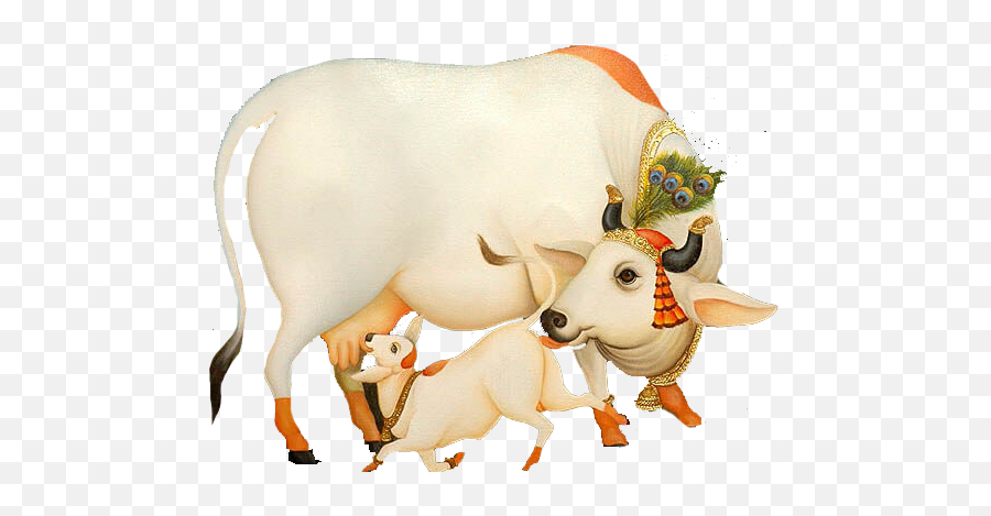 Krishna With Cow Png Image - Cow With Krishna Png,Cow Png