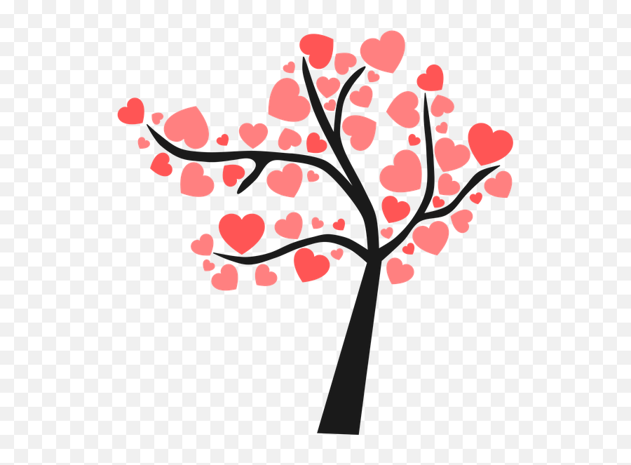 Tree Heart Hearts - Arbol De Corazones Png,Coração Png