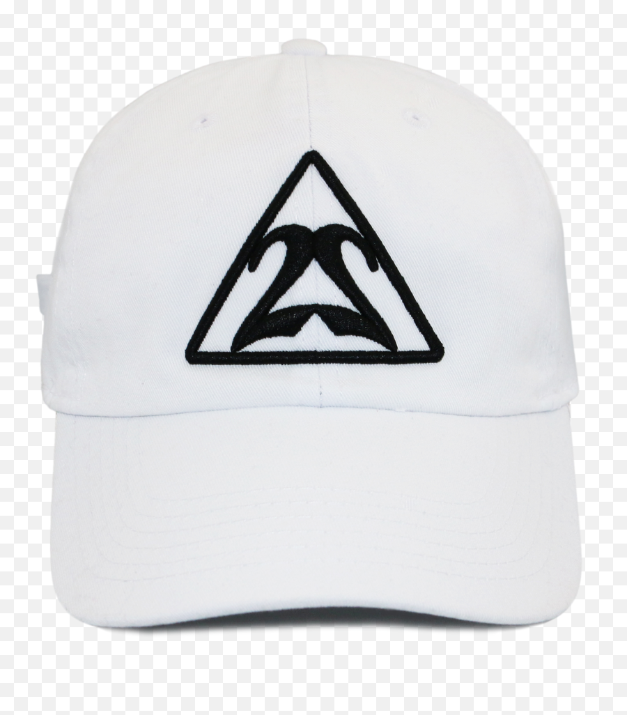 White Triangle With Black Outline Dad Hat - Baseball Cap Png,Triangle Outline Png