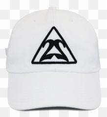 White Triangle With Black Outline Dad Hat - Baseball Cap png