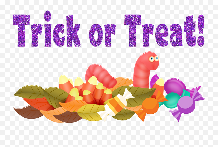 Trick Or Treat Candy Gummy Worm - Free Image On Pixabay Clip Art Png,Trick Or Treat Png