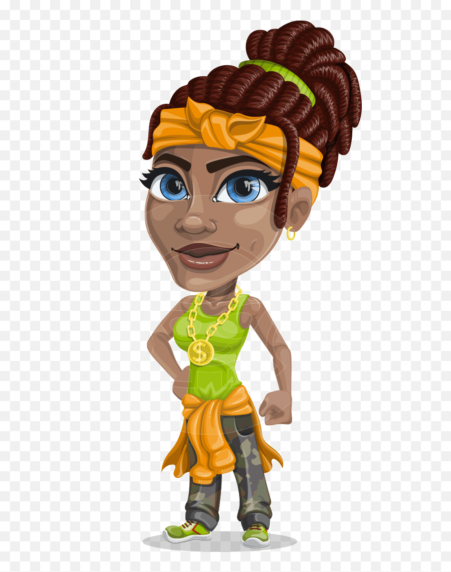 Female Urban Gangster Cartoon Vector Character Graphicmama - Cartoon Png,Gangster Png