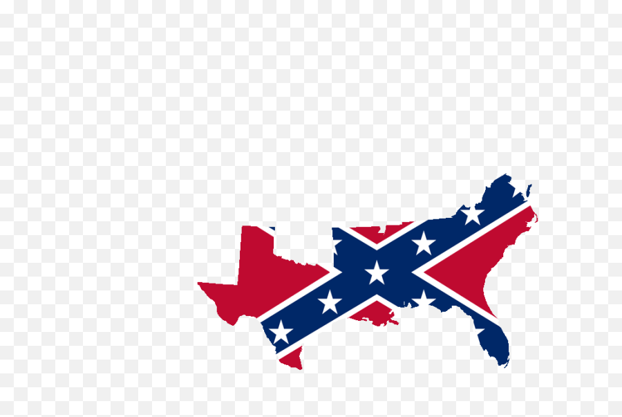Confederate Flag Map - Rebel Flag Png,Confederate Flag Png