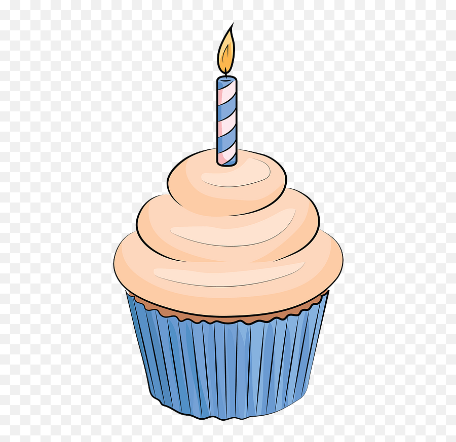 Birthday Cupcake Clipart - Cupcake Clipart Png,Cupcake Clipart Png