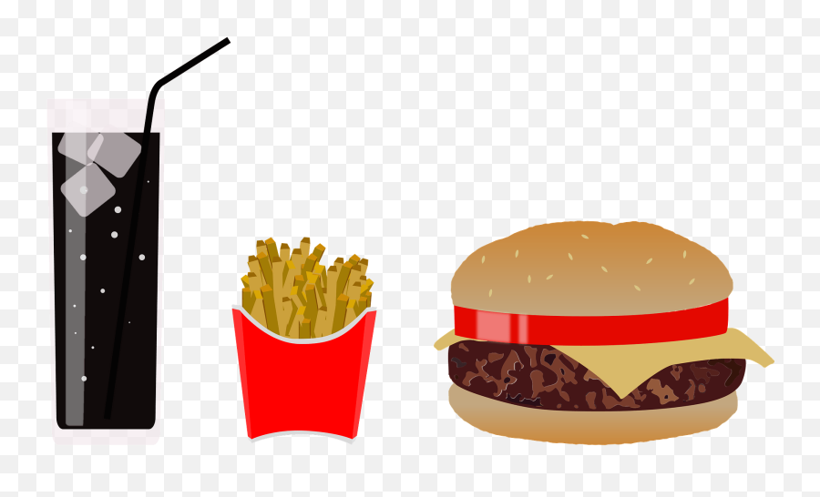 Hamburger Fast Food Clipart - French Fries Png,Food Clipart Png