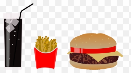 Hamburger Fast Food Clipart - French Fries Png,Food Clipart Png