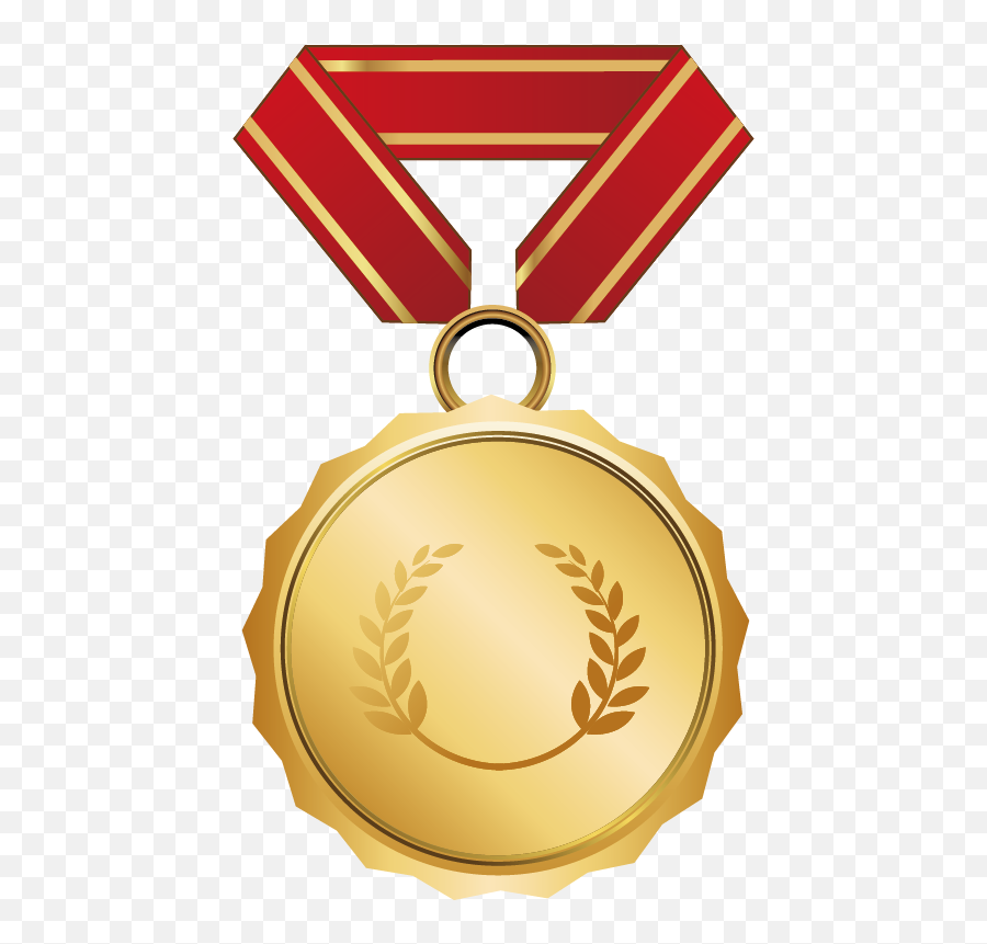 Gold Medal Award - Medal Vector Free Png,Medal Transparent