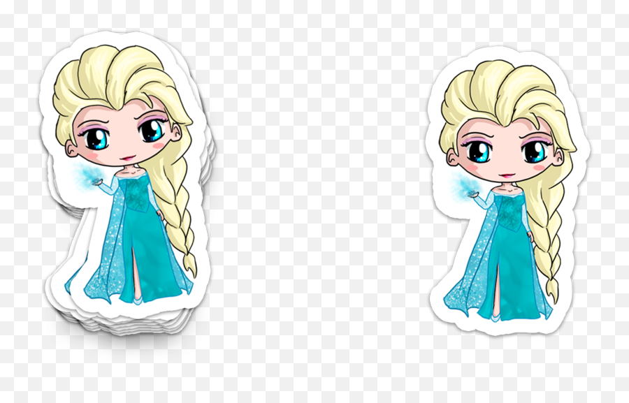 Elsa Frozen - Adhesivo Rotulmanía Productos Personalizados Cartoon Png,Elsa  Frozen Png - free transparent png images 