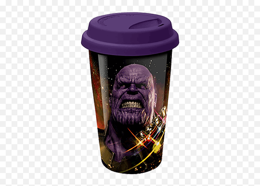 Marvel - Avengers Infinity War Thanos Travel Mug Supervillain Png,Infinity Gauntlet Transparent