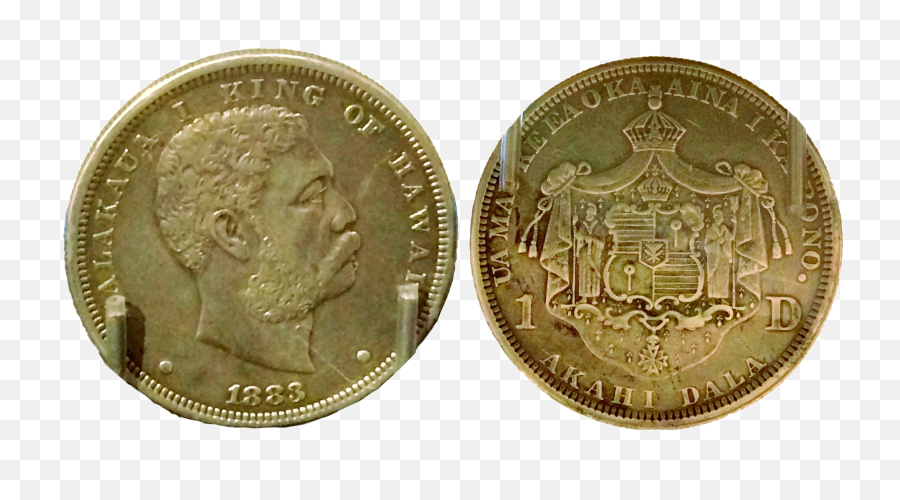 1883 Kalakakua One Dollar - Augustus Coins Spqr Png,One Dollar Png