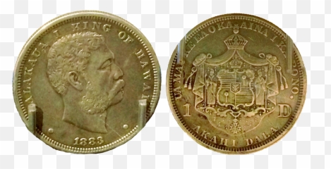 1883 Kalakakua One Dollar - Augustus Coins Spqr Png,One Dollar Png