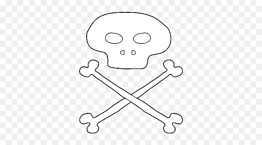 Pirate Skull Coloring Page - Coloringcrewcom Cave Png,Pirate Skull Png