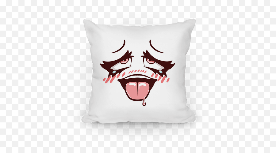 Ahegao Face Pillows - Main Product Png,Ahegao Face Png