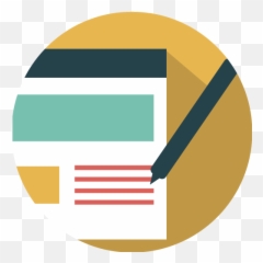 Blog Icon Png Images In Collection - Flat Project