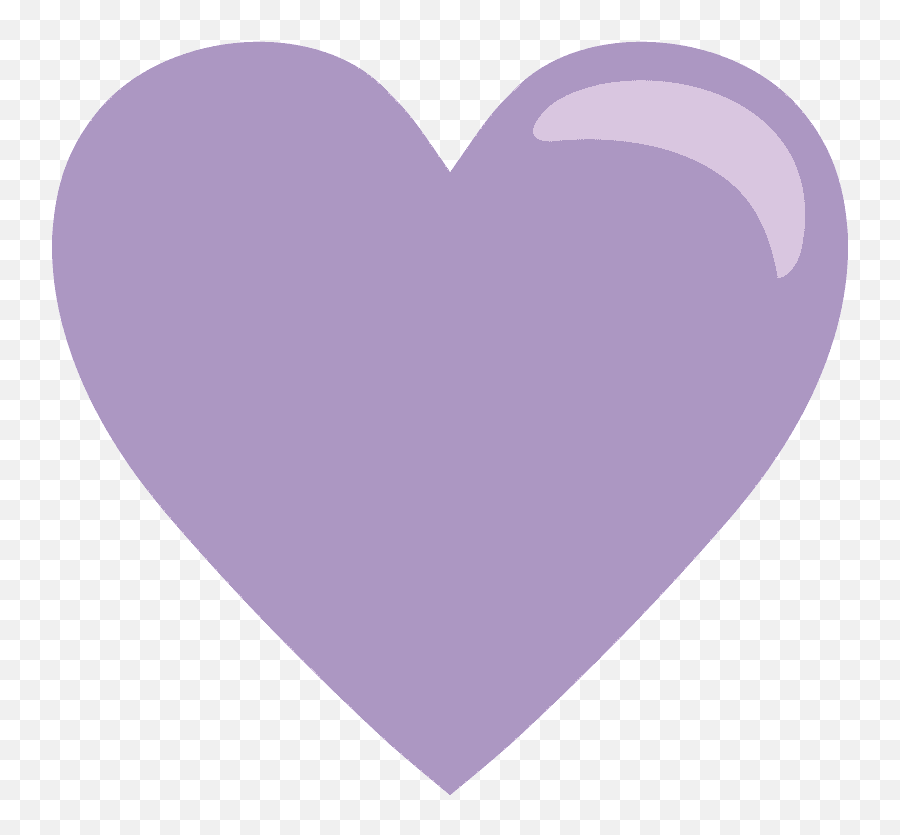 Purple Heart Emoji Clipart - Girly Png,Purple Heart Transparent