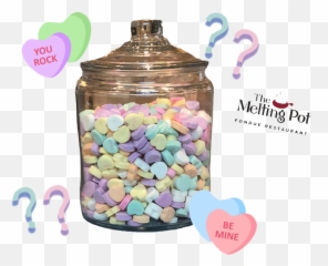 Download Hd How Many Candy Hearts Are In The Jar - Heart Many Hearts In A Jar Png,Candy Hearts Png
