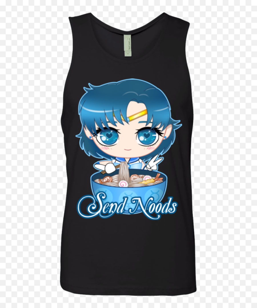 Sailor Mercury Send Noods Next Level Menu0027s Tank - Fictional Character Png,Sailor Mercury Png