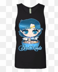 Sailor Mercury Send Noods Next Level Menu0027s Tank - Fictional Character Png,Sailor Mercury Png