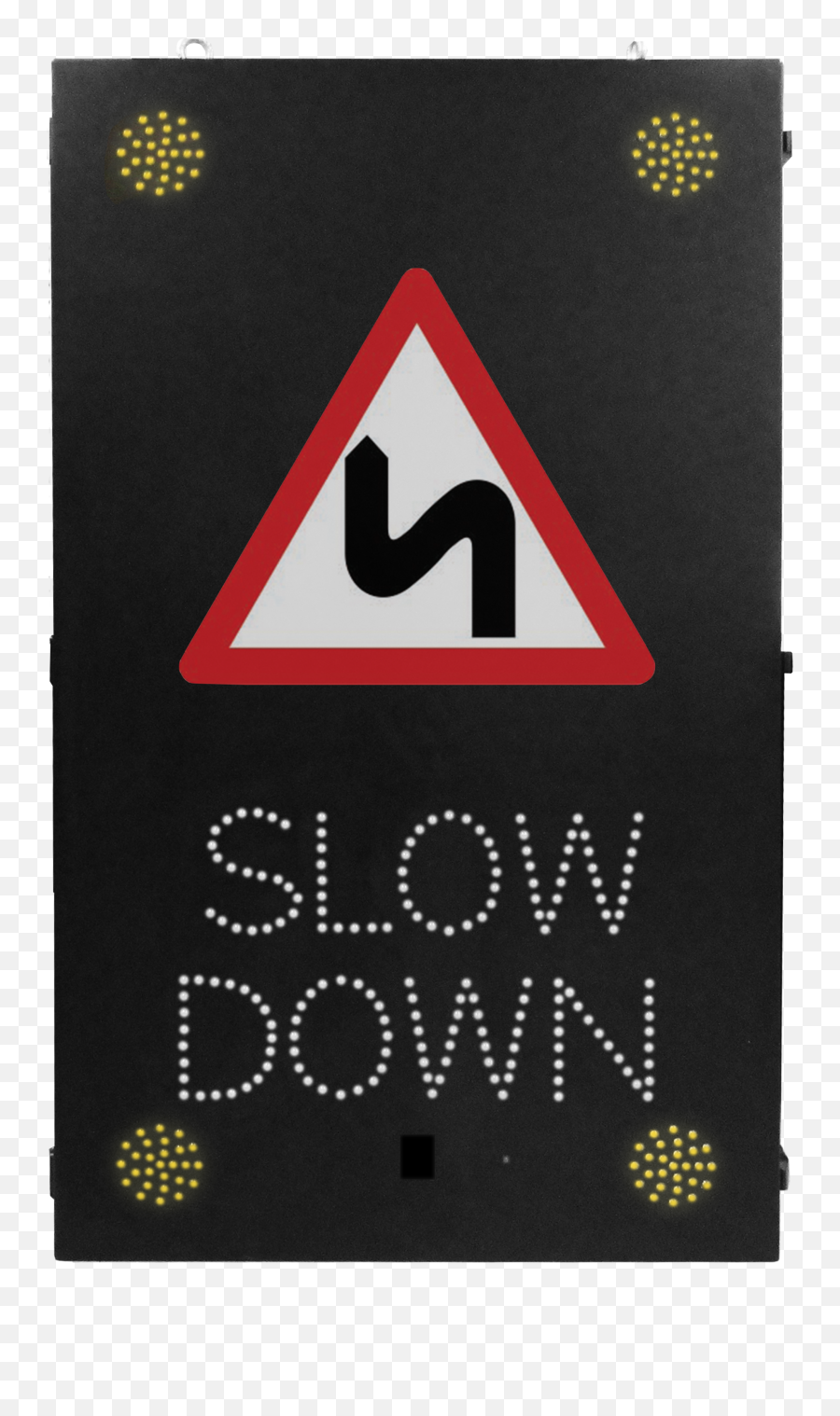 Vehicle Activated Warning Sign Messagemaker Displays - Dot Png,Warning Sign Transparent