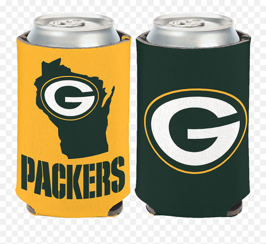 Wincraft Green Bay Packers Can Coozie Greengold - Green Bay Packers Koozie Png,Green Bay Packers Logo Png