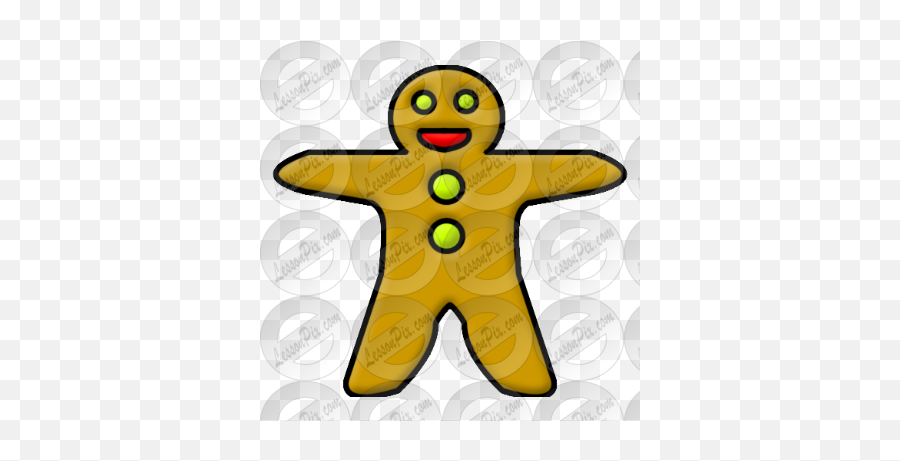 Gingerbread Man Picture For Classroom Therapy Use - Great Happy Png,Gingerbread Man Transparent