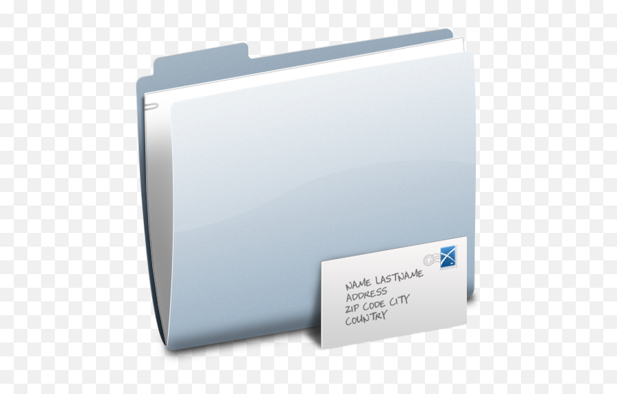 Envelop Message Folder Letter Mail Email Icon - Horizontal Png,Mail Address Icon