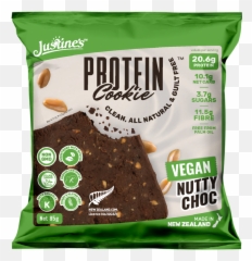 Justineu0027s Cookies - Vegan Protein Cookie Nutty Choc 85g Png,Icon Meals Protein Cookie
