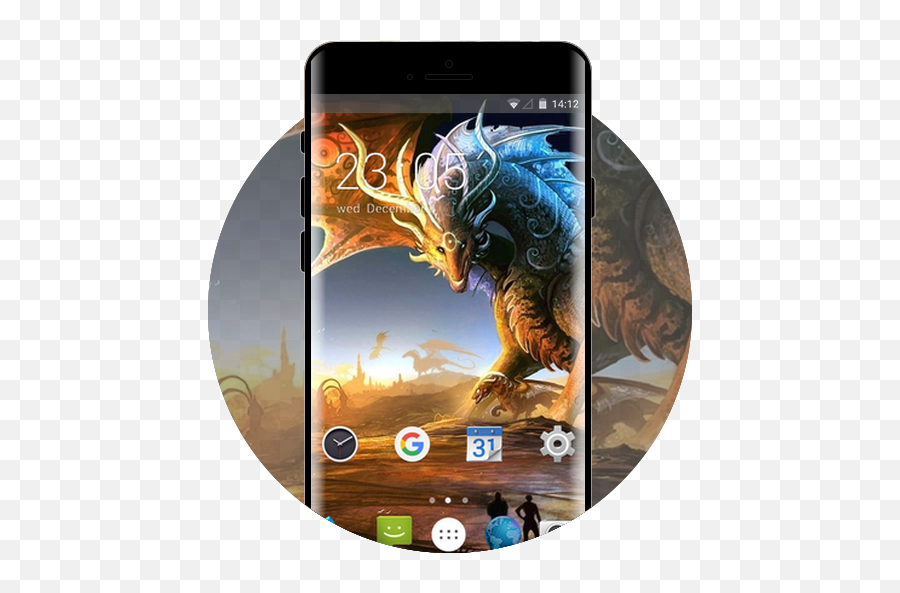 Micromax Canvas Free Android Theme - Mythical Dragon King Png,G Dragon Icon