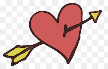 Clipart Hand Drawn Love Heart Png - Art