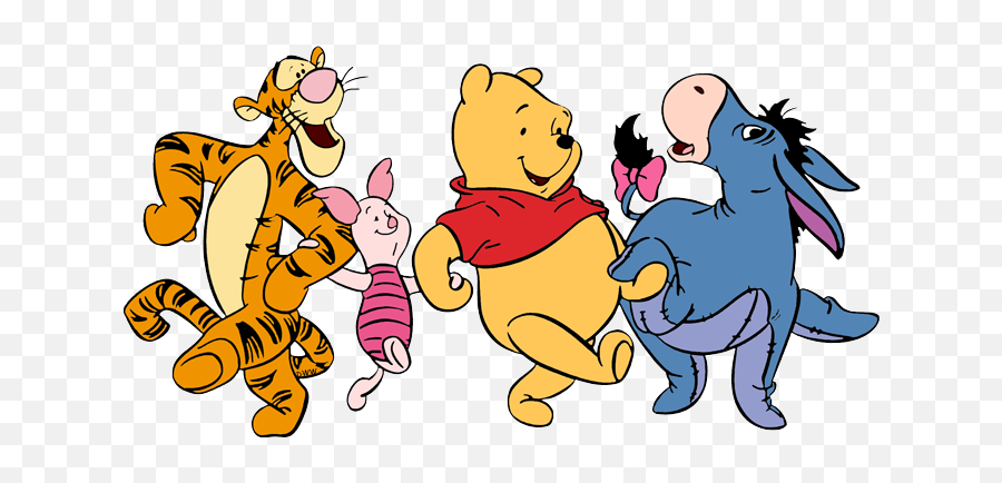 Winnie The Pooh Piglet Tigger And - Winnie The Pooh Piglet Tigger Eeyore Png,Piglet Png