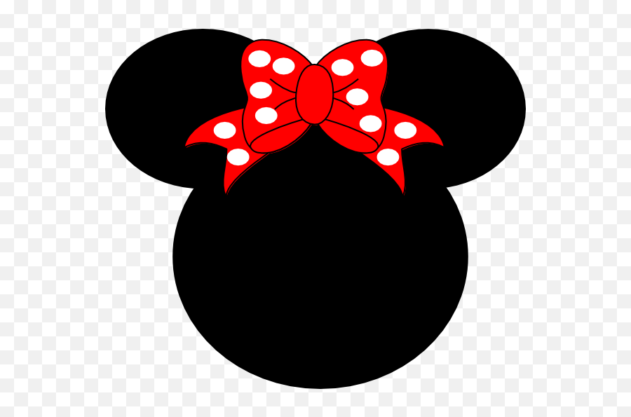 Minnie Mouse Ears Transparent Png - Mickey Mouse Head With Ribbon,Mickey Mouse Ears Png