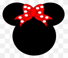 Minnie Mouse Ears Transparent Png - Mickey Head With Ribbon