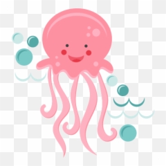 Jellyfish Svg Transparent U0026 Png Clipart Free Download - Ywd Cute Clip Art Jellyfish,Transparent Jellyfish