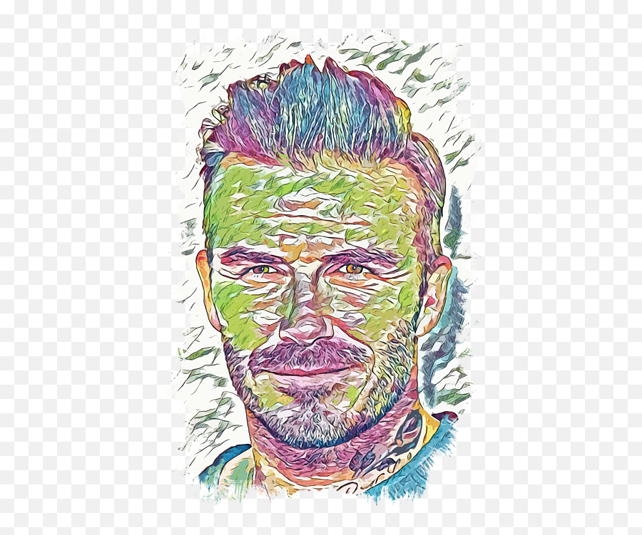 David Beckham Abstract Fan Art Baby Onesie - Draw David Beckham Pop Art Png,David Beckham Icon