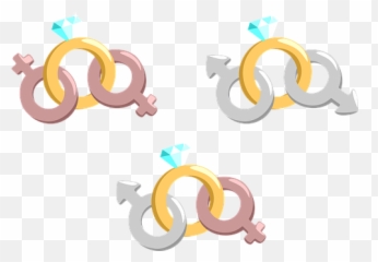 100 Free Gay U0026 Lesbian Illustrations - Same Sex Marriage Ring png