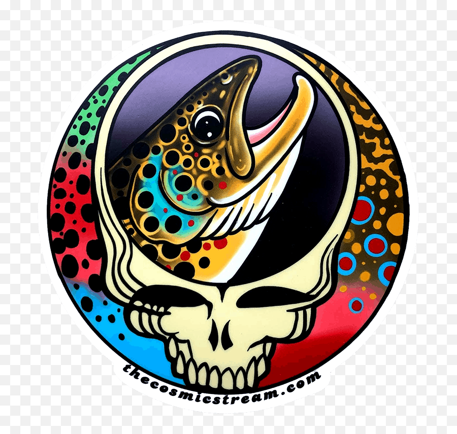 Josh May Steal Your Face Brown Trout Trio Sticker - Steal Your Face Holiday Png,Dead Fish Icon