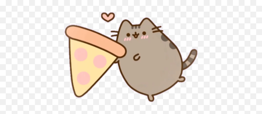 Pusheen Sticker Pack Cute - Pusheen Sticker Pack Pusheen Cat With Pizza Png,Kawaii Icon Pack