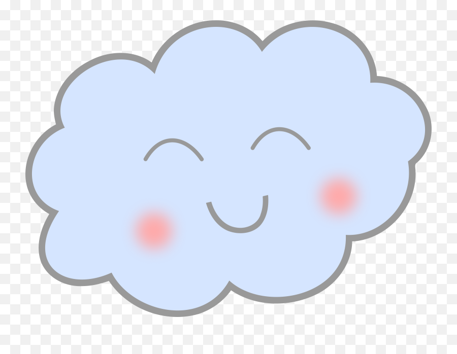 Cute Clouds Clipart Png 8 Station - Cloud Clipart Png Smiley Face,Clouds Clipart Png