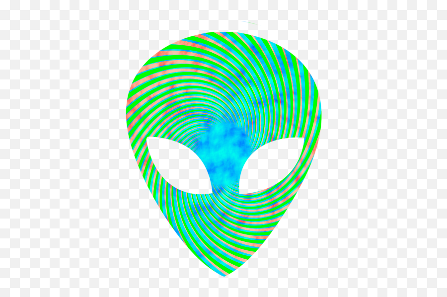 Psychedelic Alien Face Graphic Gift Head Ufo Print Duvet Cover - Dot Png,Alien Head Icon