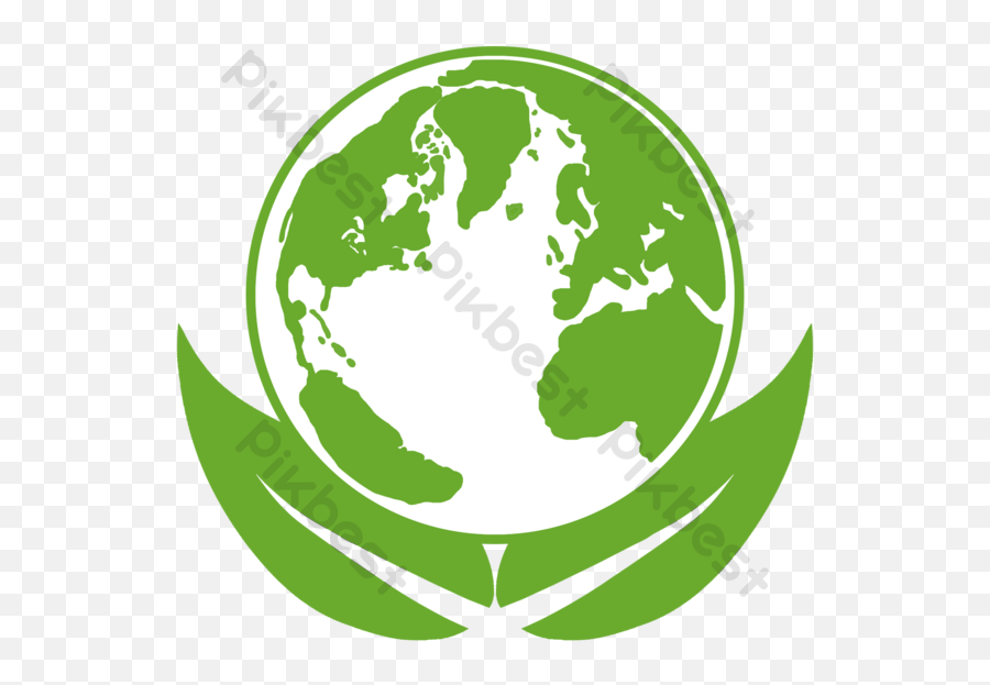Drawing Cartoon Earth Green Leaf Environmental Protection - Language Png,Globe Icon Vector Free Download