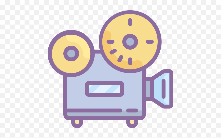 Movie Projector Icon In Cute Color Style - Movie Projector Icon Png,Movie Projector Icon