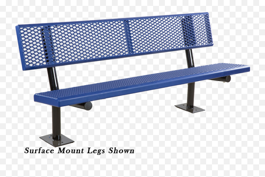 Commercial Park Bench With Back Plastic Pvc Coated - Pvc Park Bench Png,Park Bench Png