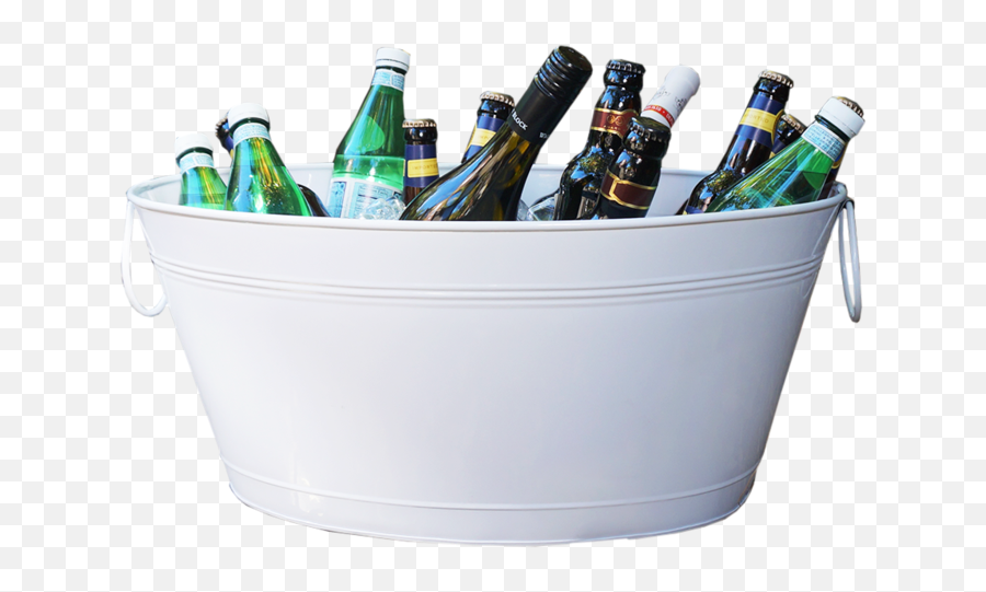 Brekx Great White Galvanized Party Tub - Beer Bottle Png,Beer Bucket Png