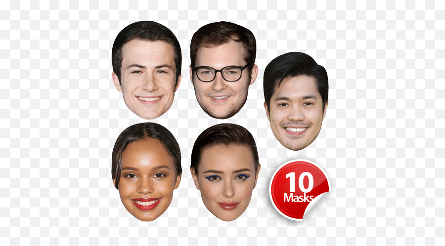 13 Reasons Why Mask Pack - Collage Png,13 Reasons Why Png