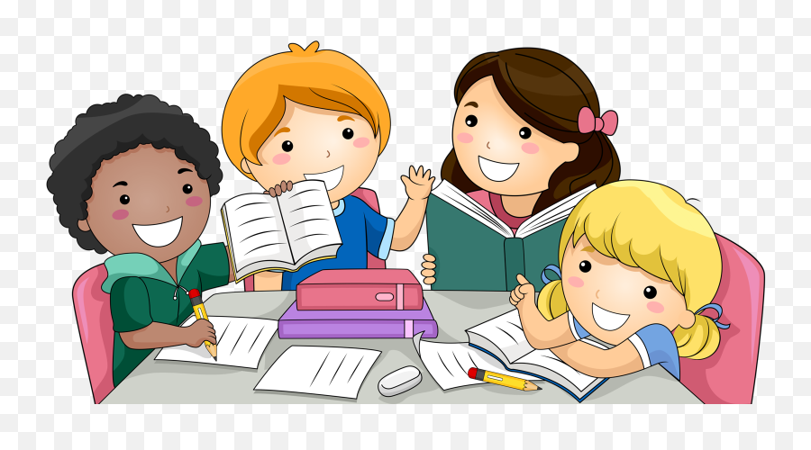 Student Studying Clipart Png - Studying Cartoon,Student Clipart Png