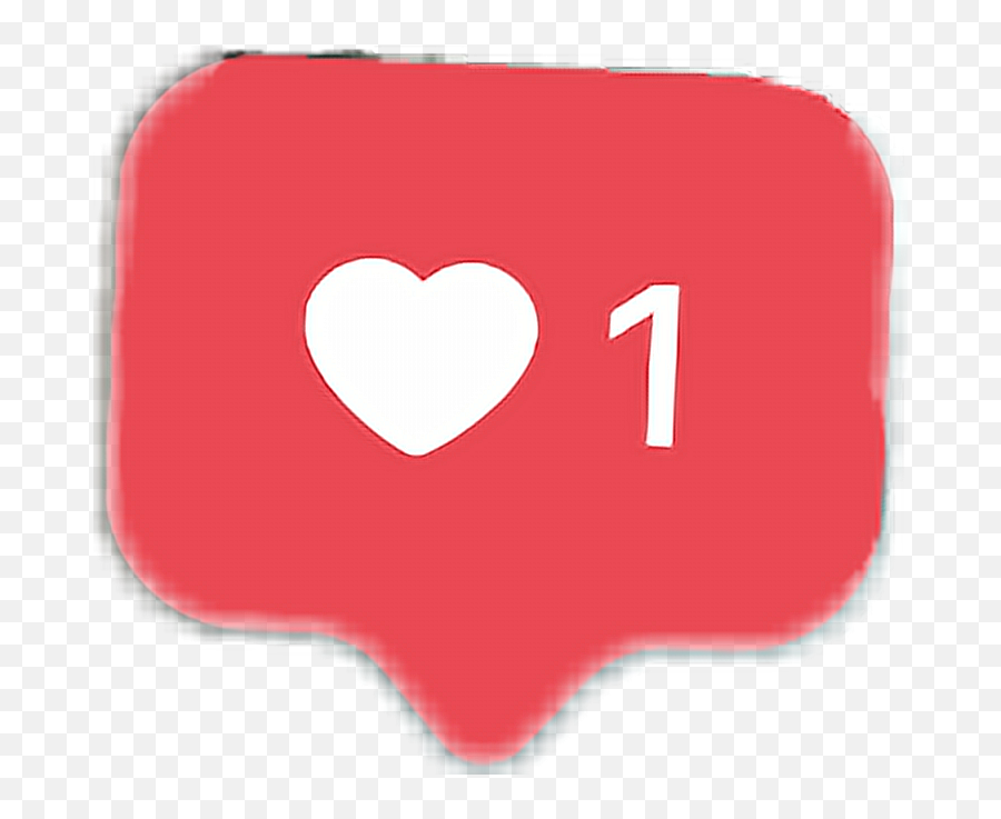 Instagram Tumblr Heart One Love Cute - Overlays Tumblr Red Png,Cute Tumblr Png