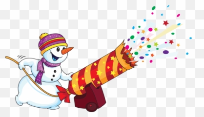 New Year Clipart Snowman - Celebration Art png