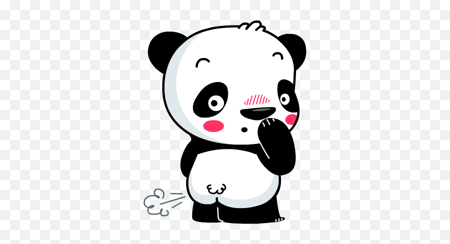 Panda Love Emoji Transparent Png - Panda Fart,Panda Emoji Png