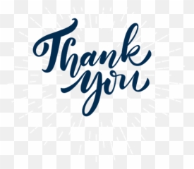 Thank You Calligraphy Transparent - Background Thanks Images Png